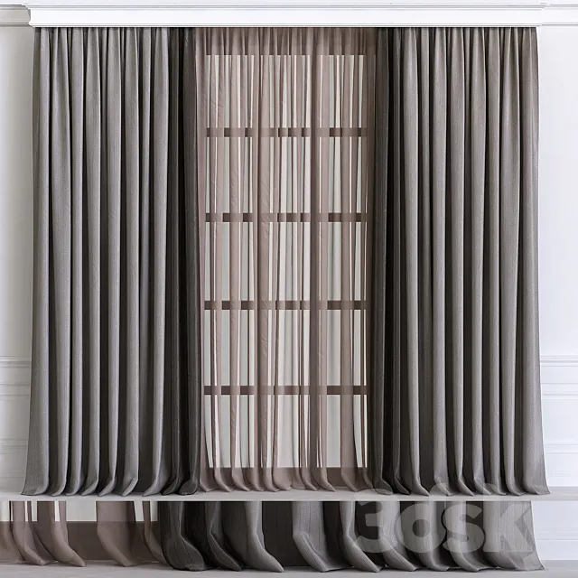 Curtain 593 3D Model