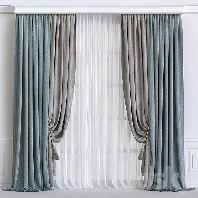 Curtain 595 3D Model