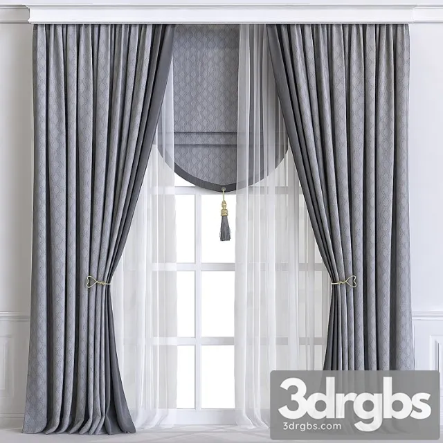 Curtain 596 3D Model Free