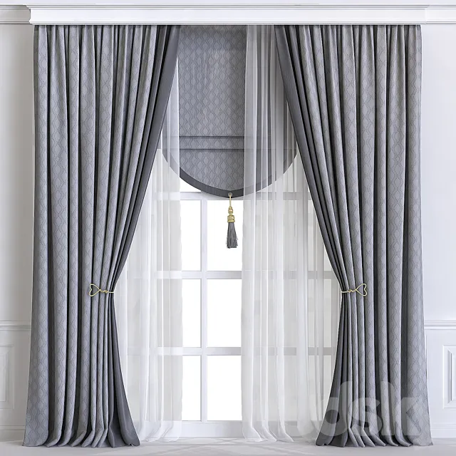 Curtain 596 3D Model