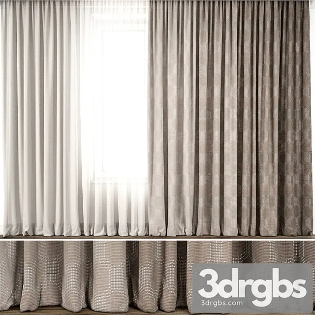Curtain 60 3D Model Free