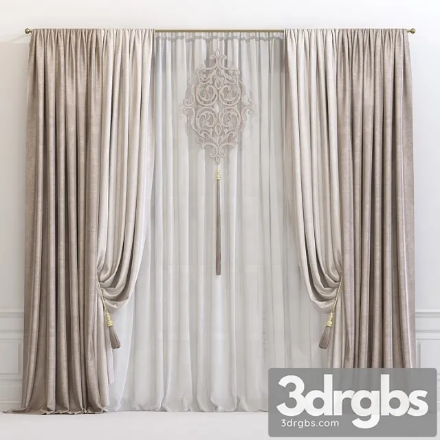 Curtain 609 3D Model Free
