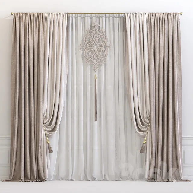 Curtain 609 3D Model