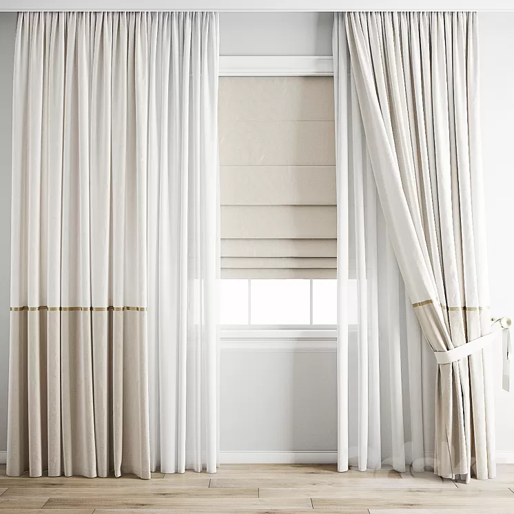 Curtain 616 3D Model Free