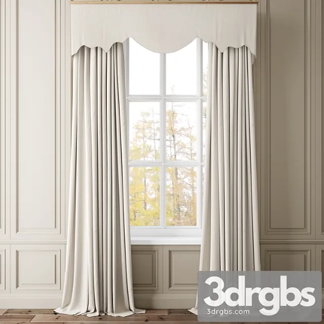Curtain 63 1 3D Model Free