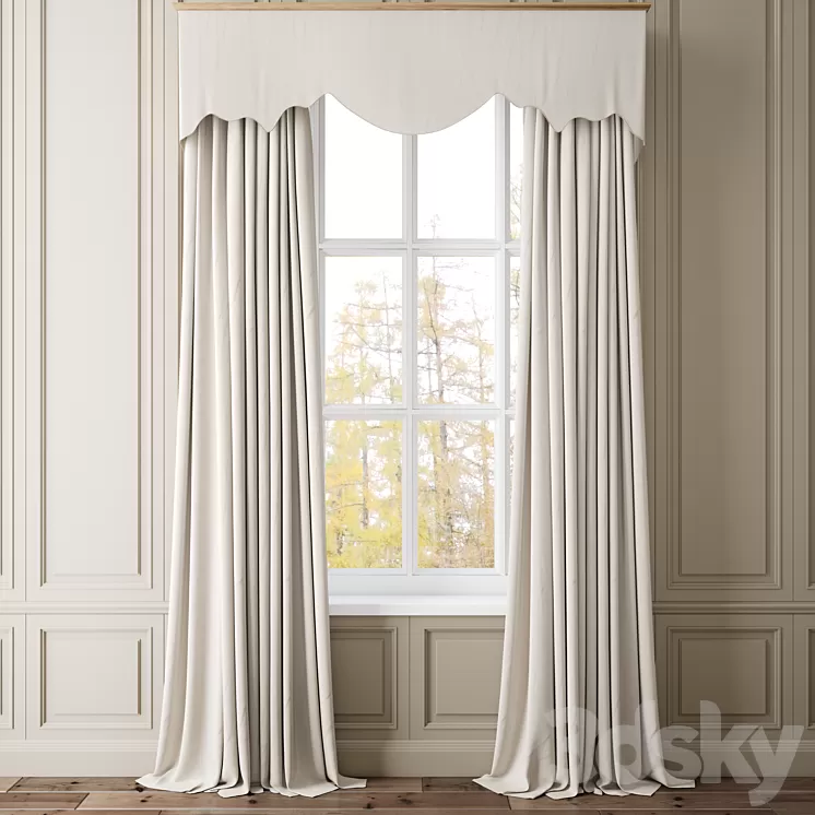 Curtain 63 3D Model