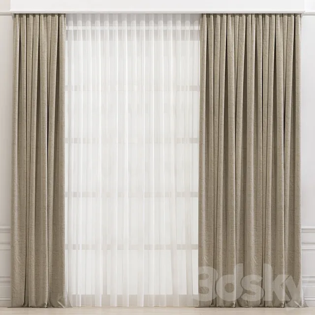 Curtain 641 3D Model