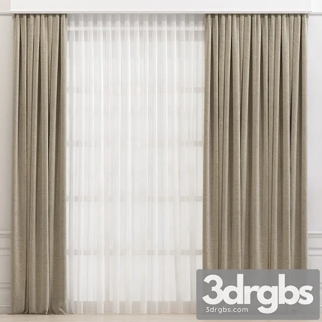 Curtain 641 3D Model Free