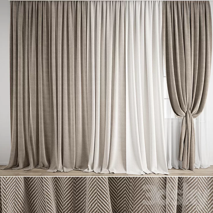 Curtain 641 3D Model Free