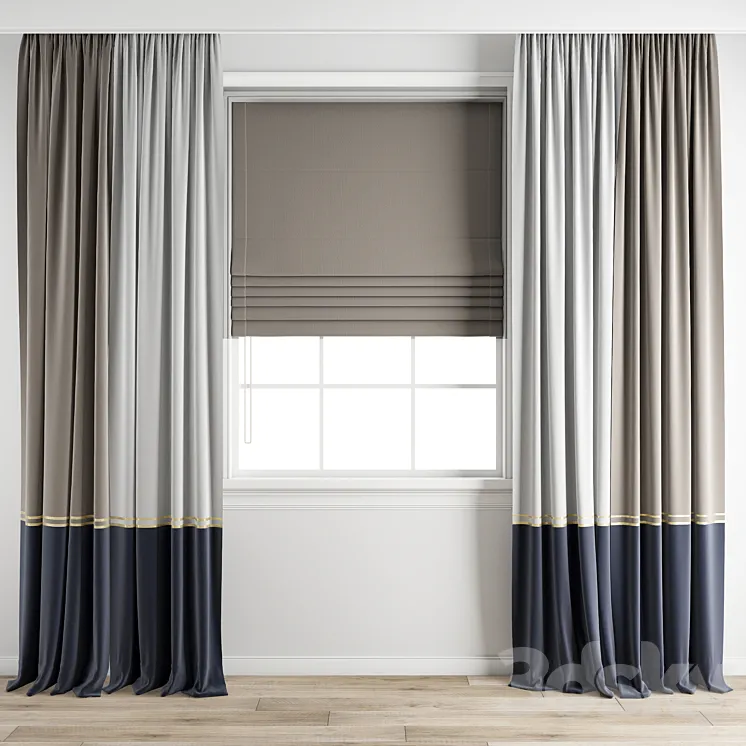 Curtain 655 3D Model Free