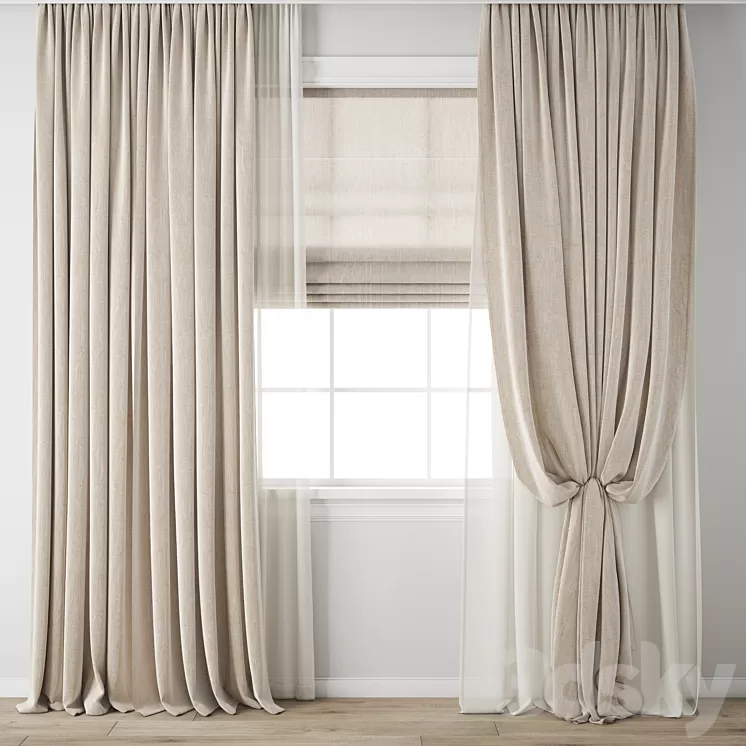Curtain 665 3D Model