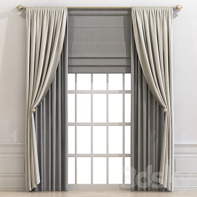 Curtain 680 3D Model