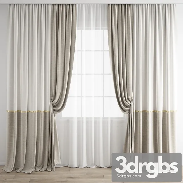 Curtain 688 2 3D Model Free