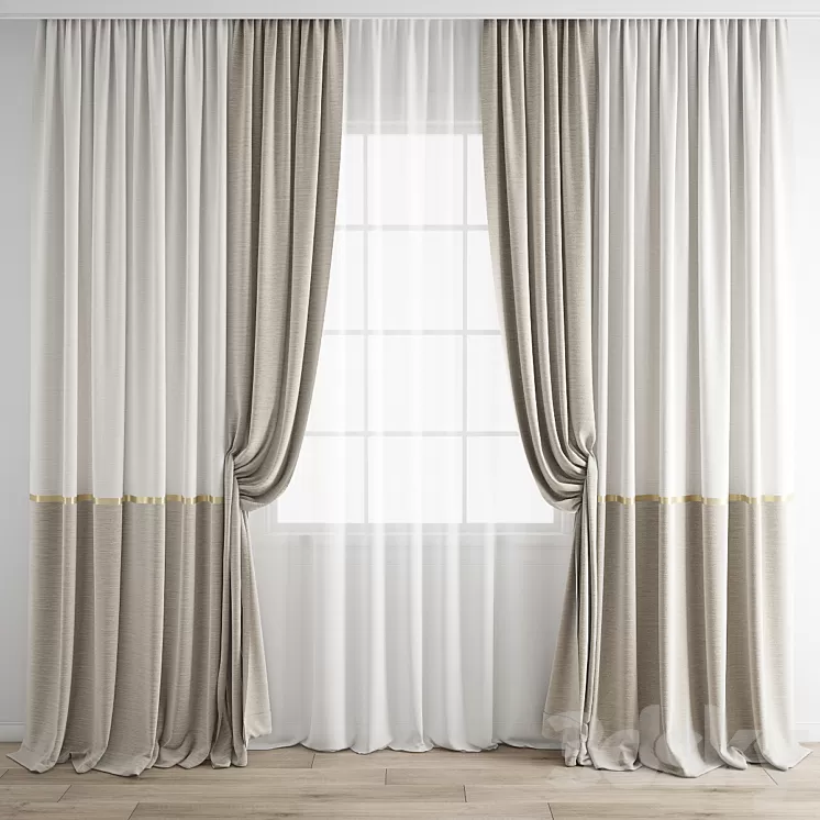 Curtain 688 3D Model Free