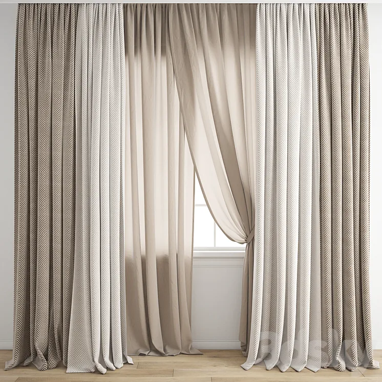 Curtain 689 3D Model Free