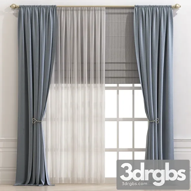 Curtain 691 3D Model Free