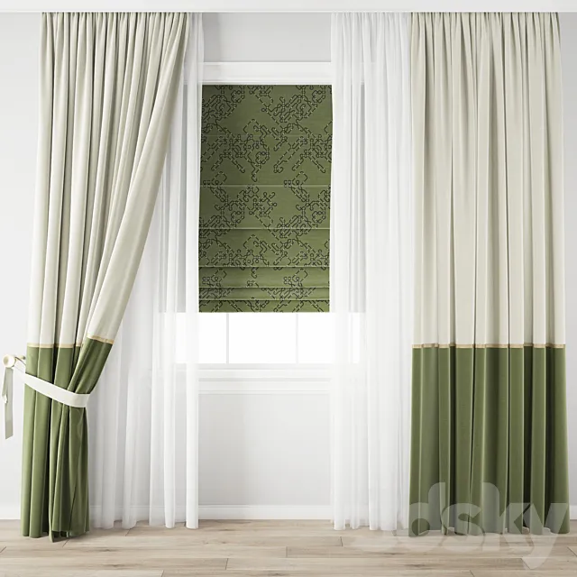 Curtain 695 3D Model