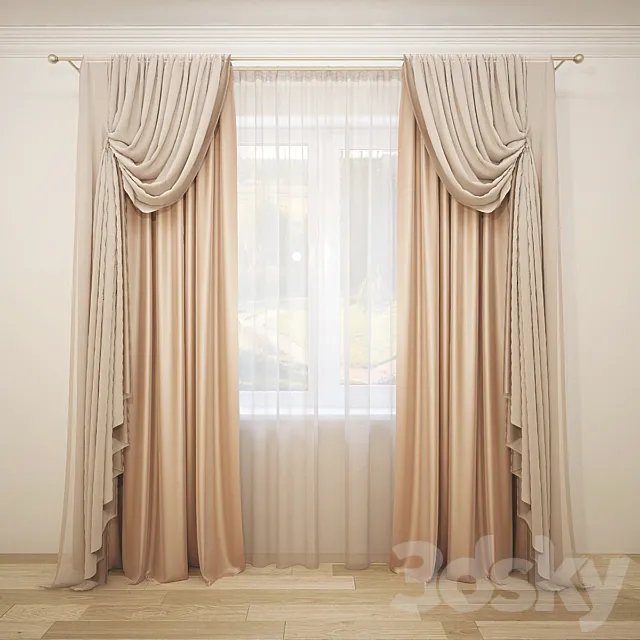Curtain-7 3D Model