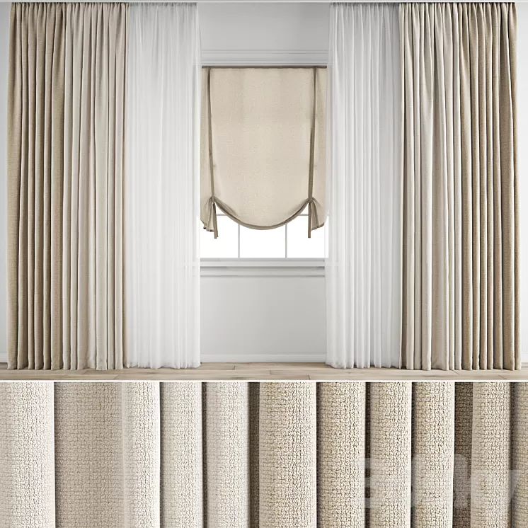 Curtain 702 3D Model