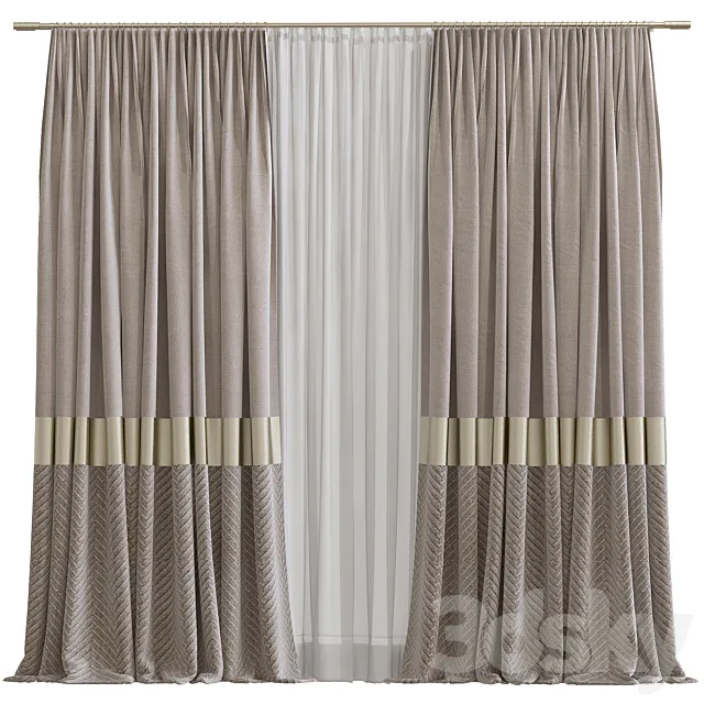 Curtain #703 3D Model