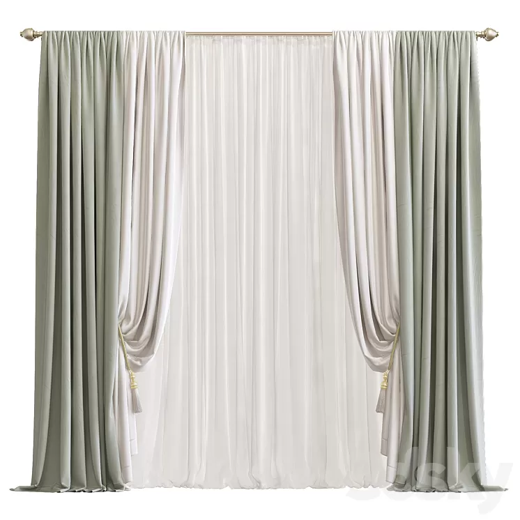 Curtain 704 3D Model