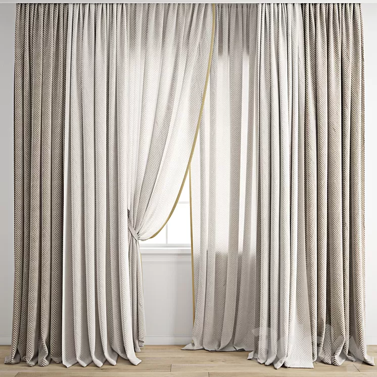 Curtain 712 3D Model Free