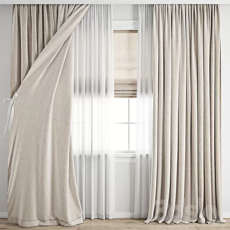 Curtain 719 3D Model Free