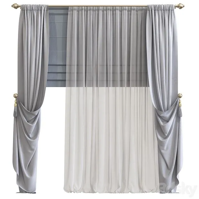 Curtain 731 3D Model