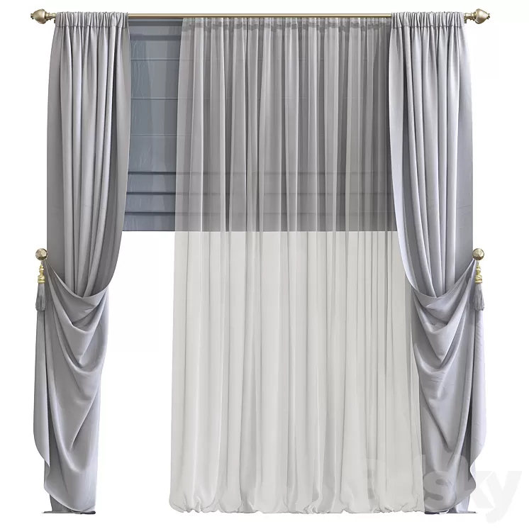 Curtain 731 3D Model