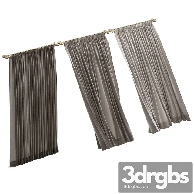 Curtain 732 3D Model Free