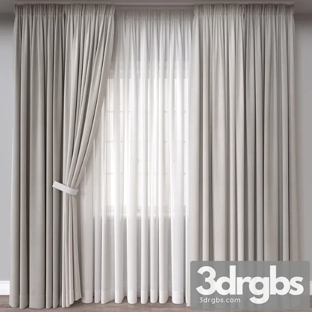 Curtain 733 3D Model Free