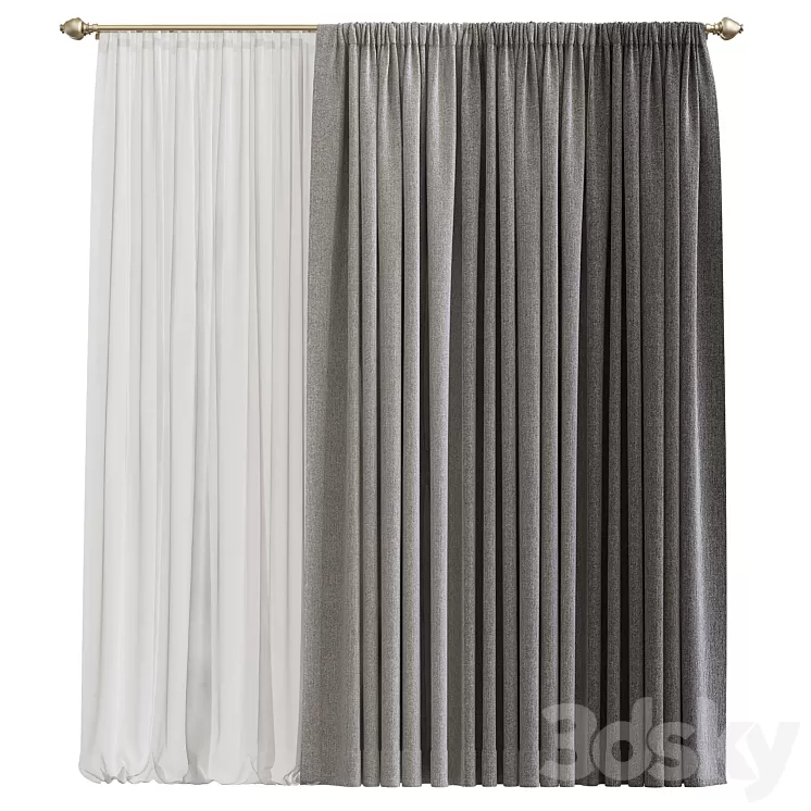 Curtain 738 3D Model