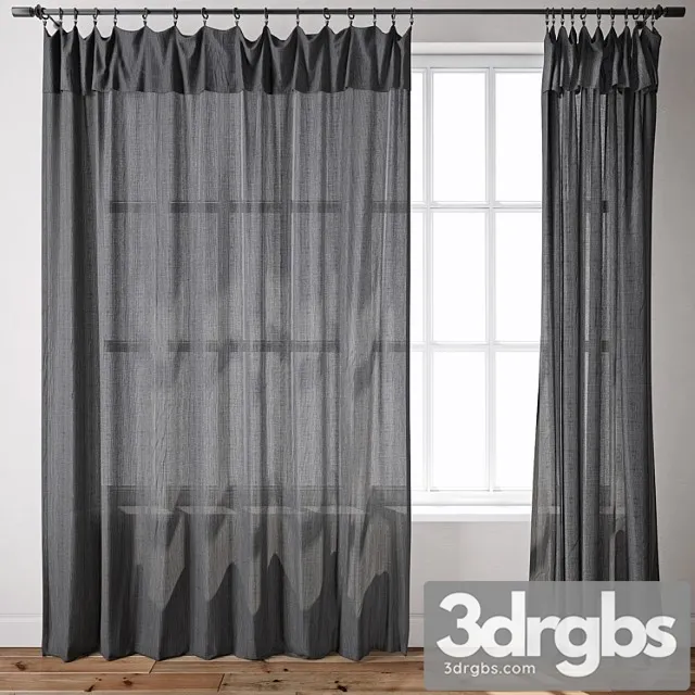 Curtain 74 3D Model Free