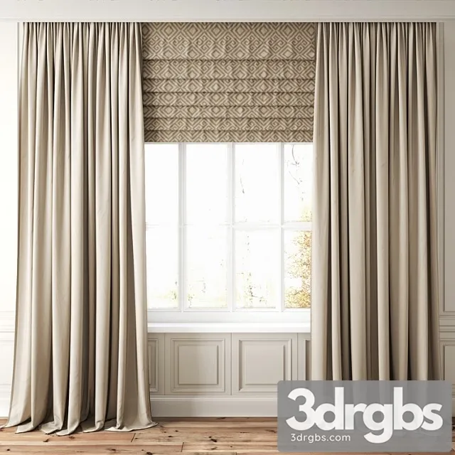 Curtain 75 3D Model Free