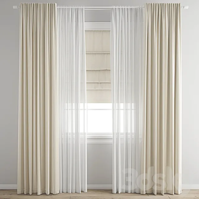 Curtain 755 3D Model