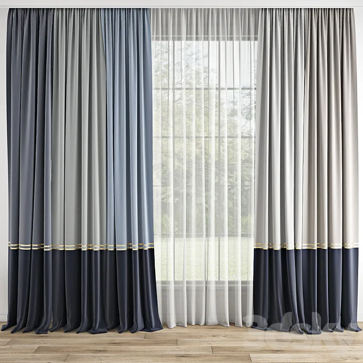 Curtain 791 3D Model Free