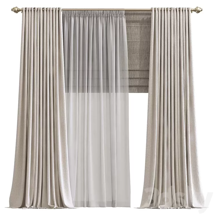 Curtain 795 3D Model