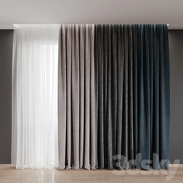 Curtain 8 3D Model