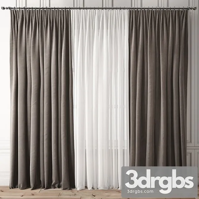 Curtain 83 3D Model Free
