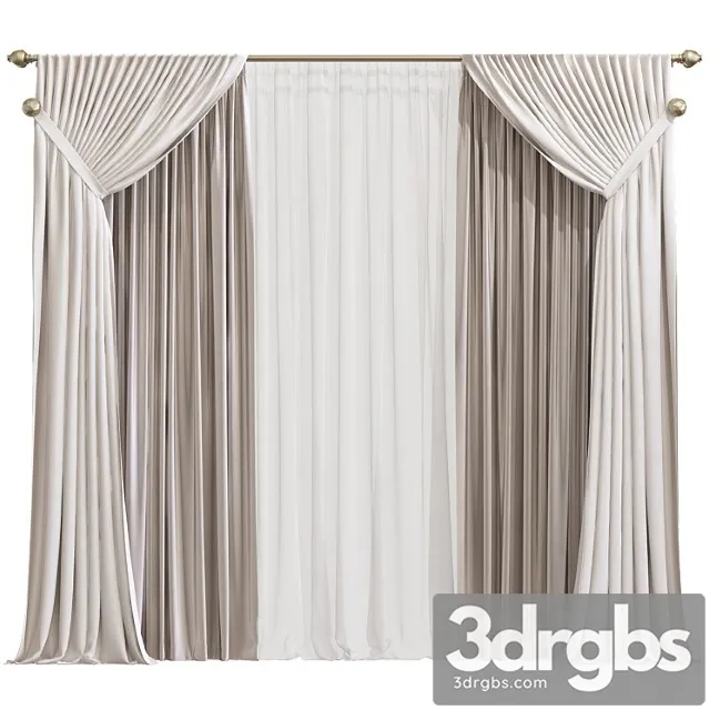 Curtain 830 3D Model Free