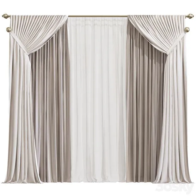 Curtain 830 3D Model