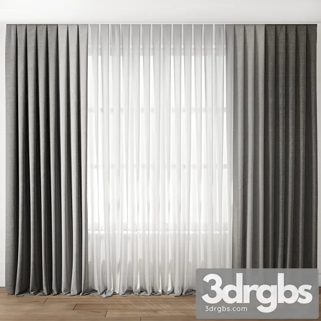 Curtain 84 3D Model Free