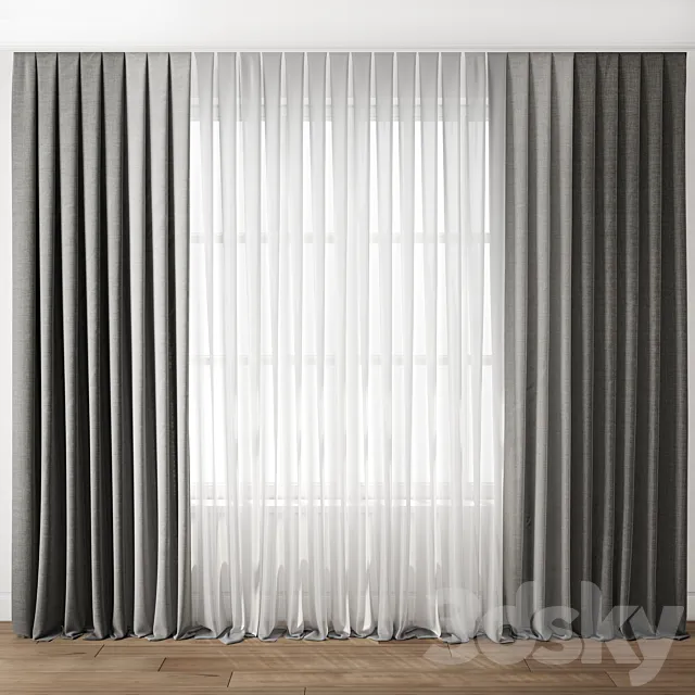 Curtain 84 3D Model