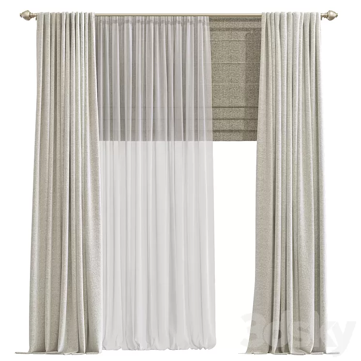 Curtain 841 3D Model