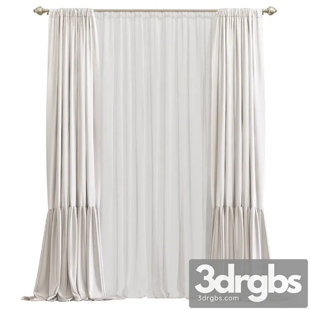 Curtain 842 3D Model Free