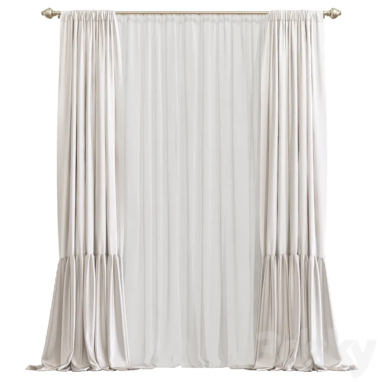 Curtain 842 3D Model Free