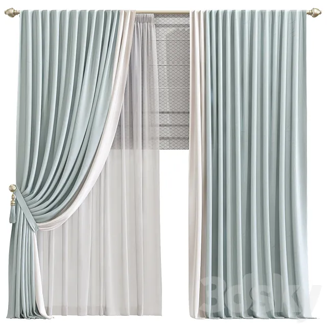 Curtain 844 3D Model