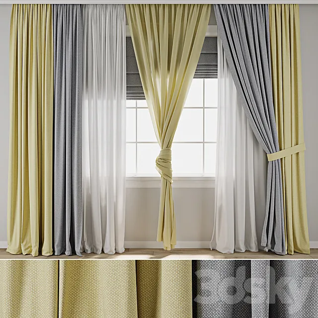 Curtain 848 3D Model