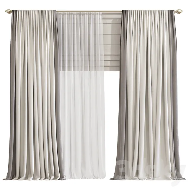 Curtain 866 3D Model