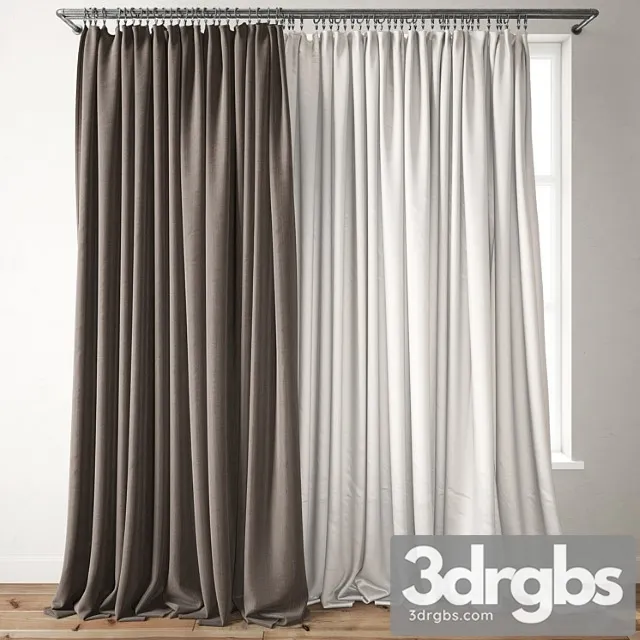 Curtain 90 3D Model Free